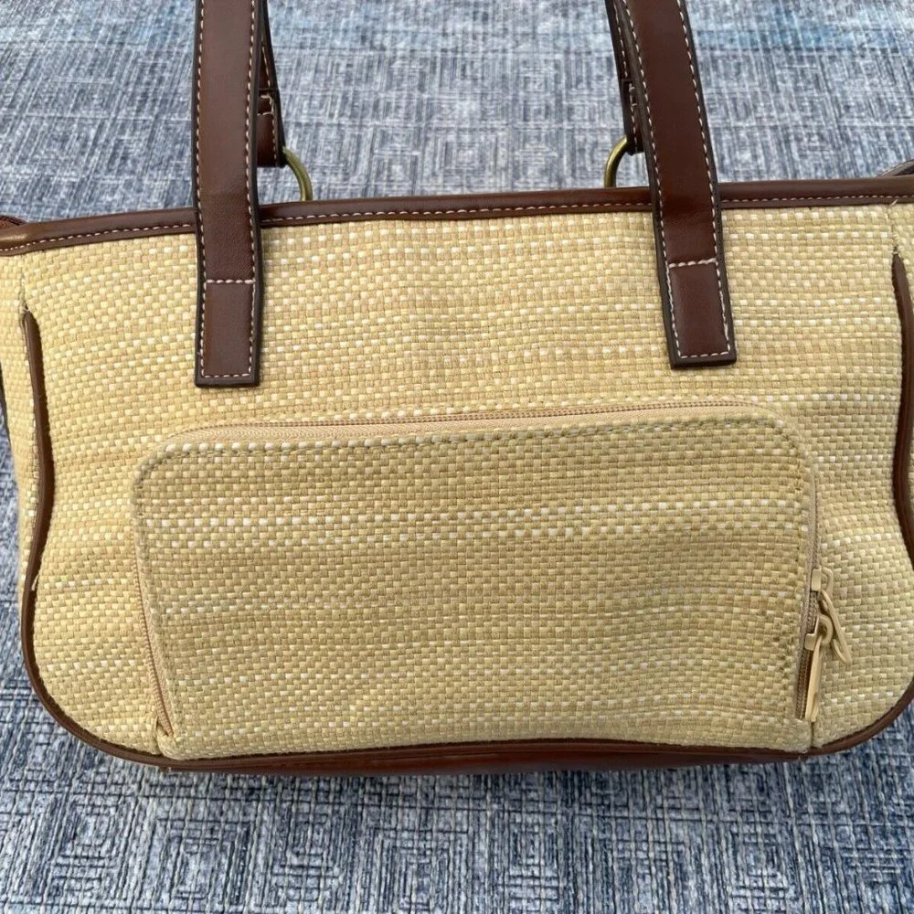 Women Shoulder Bag Brown Tan Tone Fashion Unbranded Handbag Multiple Compartment